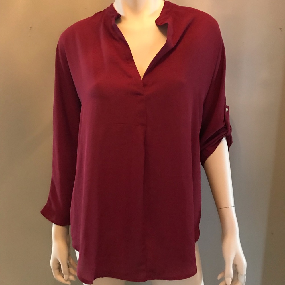 Burgundy Blouse
